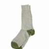 ROTOTO-GuernseyPatternCrewSocks-L.Gray/M.Green-Open