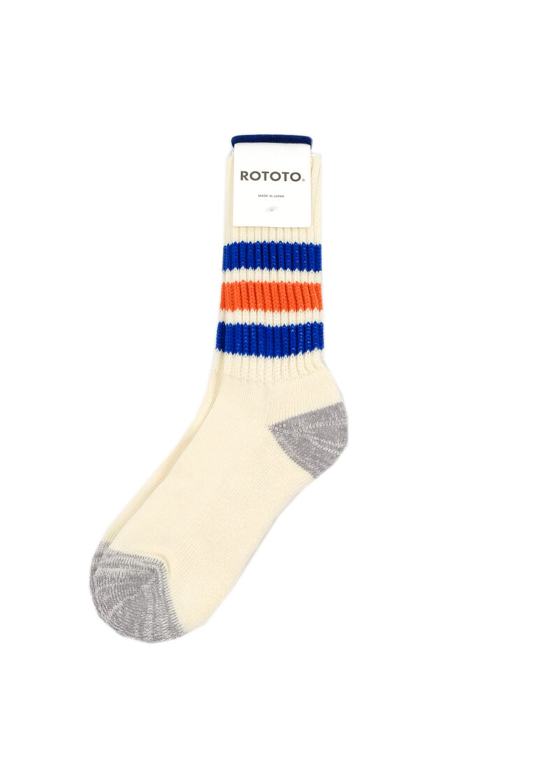 Rototo-Coarse-Ribbed-Oldschool-socks-blue-orange-01