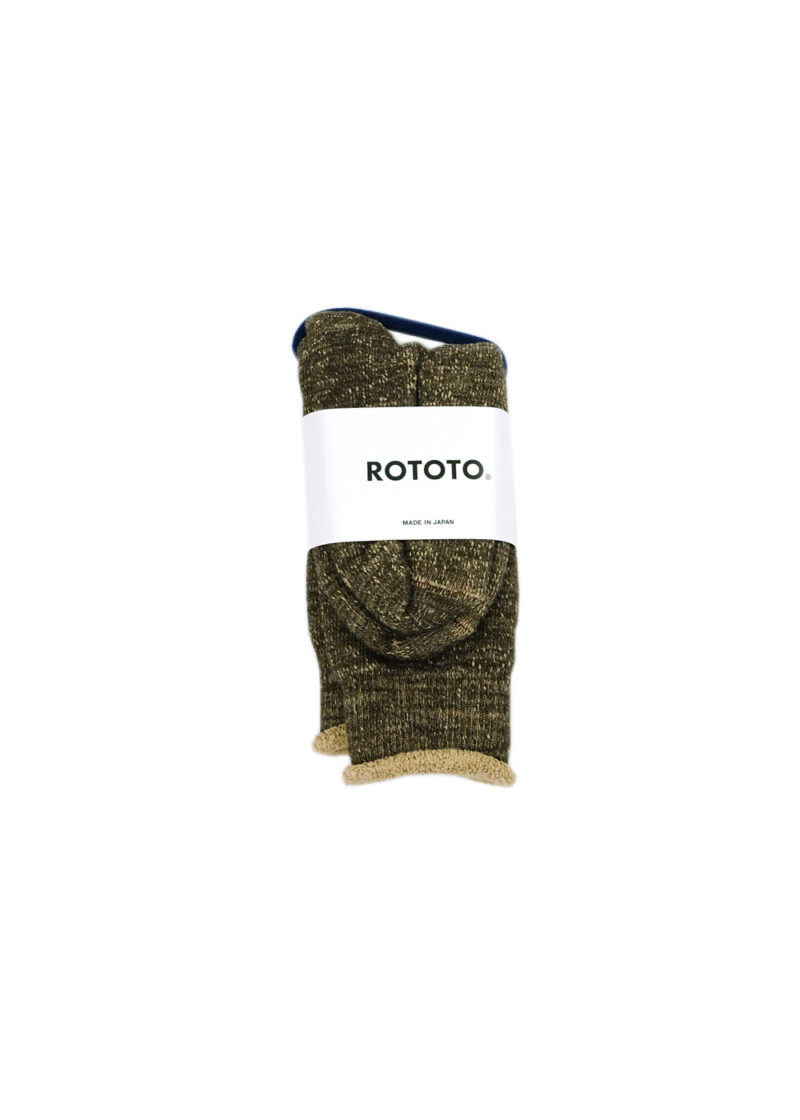 Rototo-double-face-socks-D.brown-Brown-01