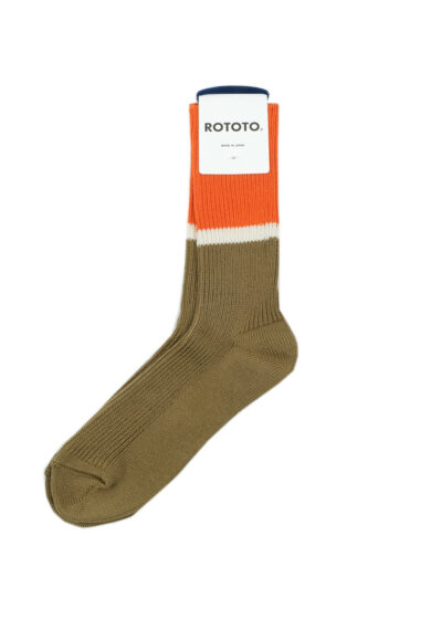 ROTOTO-BICOLORRIBBEDCREWSOCKS-ORANGELBROWN-01