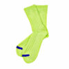 ROTOTO-CHUNKYRIBBEDCREWSOCKS-LIME:PURPLE-0２