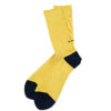 ROTOTO-ORGANIC COTTON ＆ RECYCLE POLYESTER RIBBED CREW SOCKS-L.YELLOW:NAVY-02