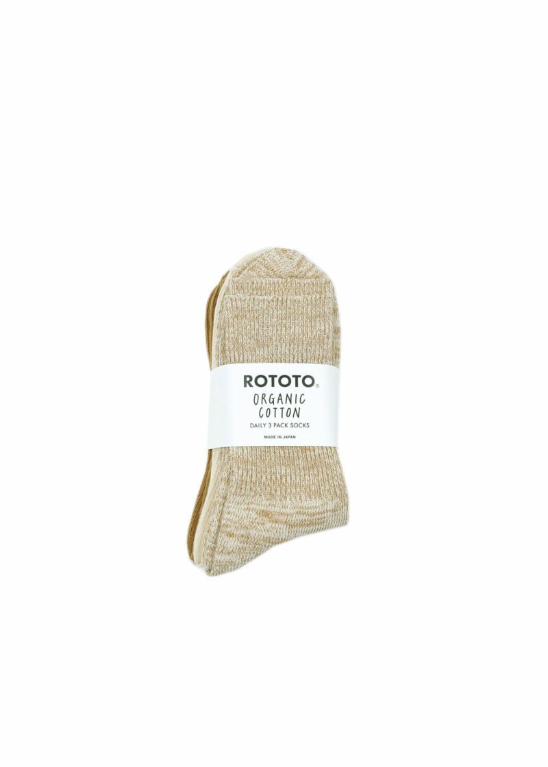 ROTOTO-OrganicDaily3PackRibbedCrewSocks-EcruBrwon-01