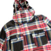 Engineered Garments Cagoule Shirt Brown Cotton Heavy Twill Plaid Front up