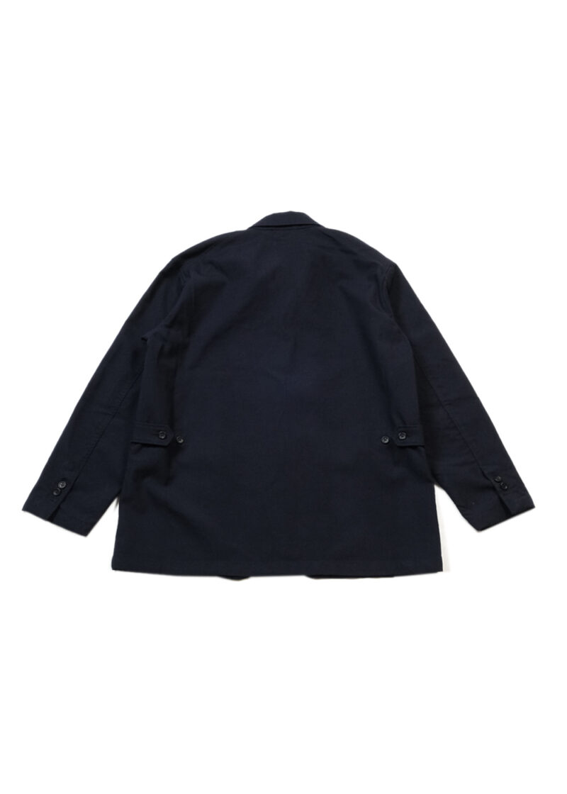 Engineered Garments Loiter Jacket Dk.Navy Wool Uniform Serge Back