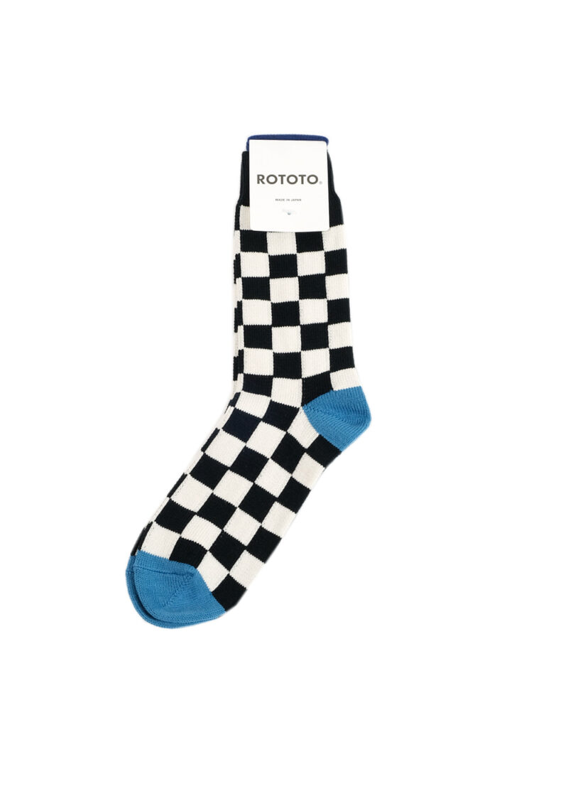 ROTOTO-CHECKERBOARDCREWSOCKS-BIB-Open