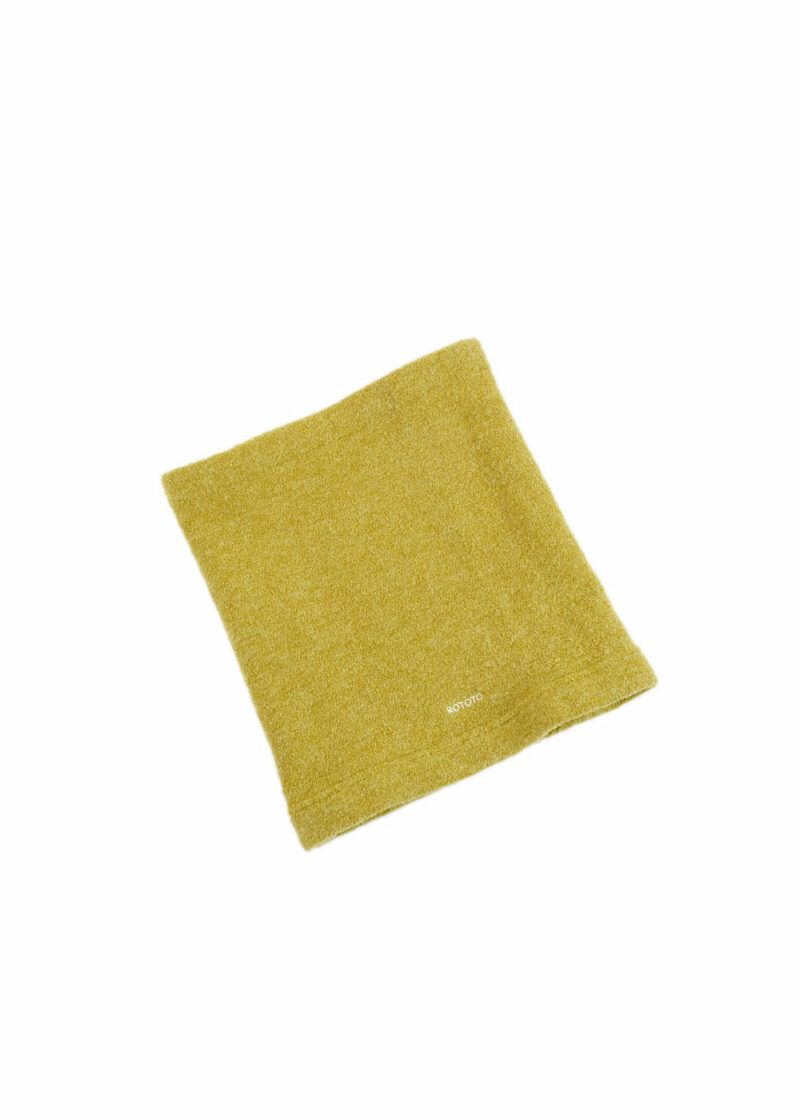 ROTOTO-MOF NECK WARMER-Yellow-front