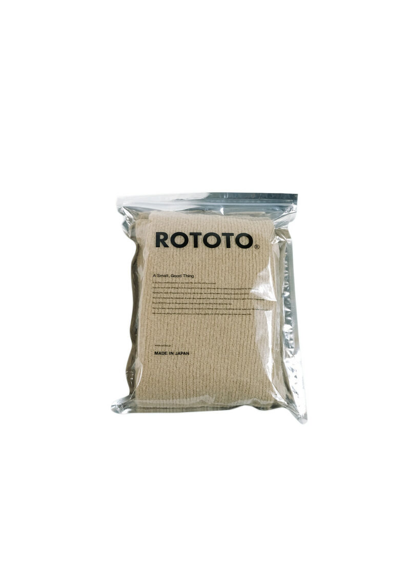 ROTOTO-SOCKSTOLEMUFFLER-BEIGE-In Package