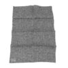 Linen Kitchen Cloth Herringbone Black Open