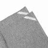 Linen Placemat Grey White Stripes tag