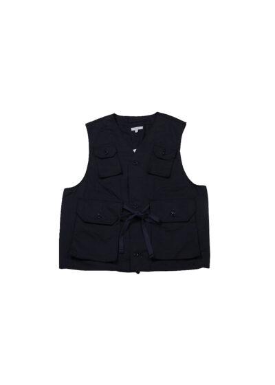 C-1 Vest - Dk.Navy High Count Twill Engineered Garments front