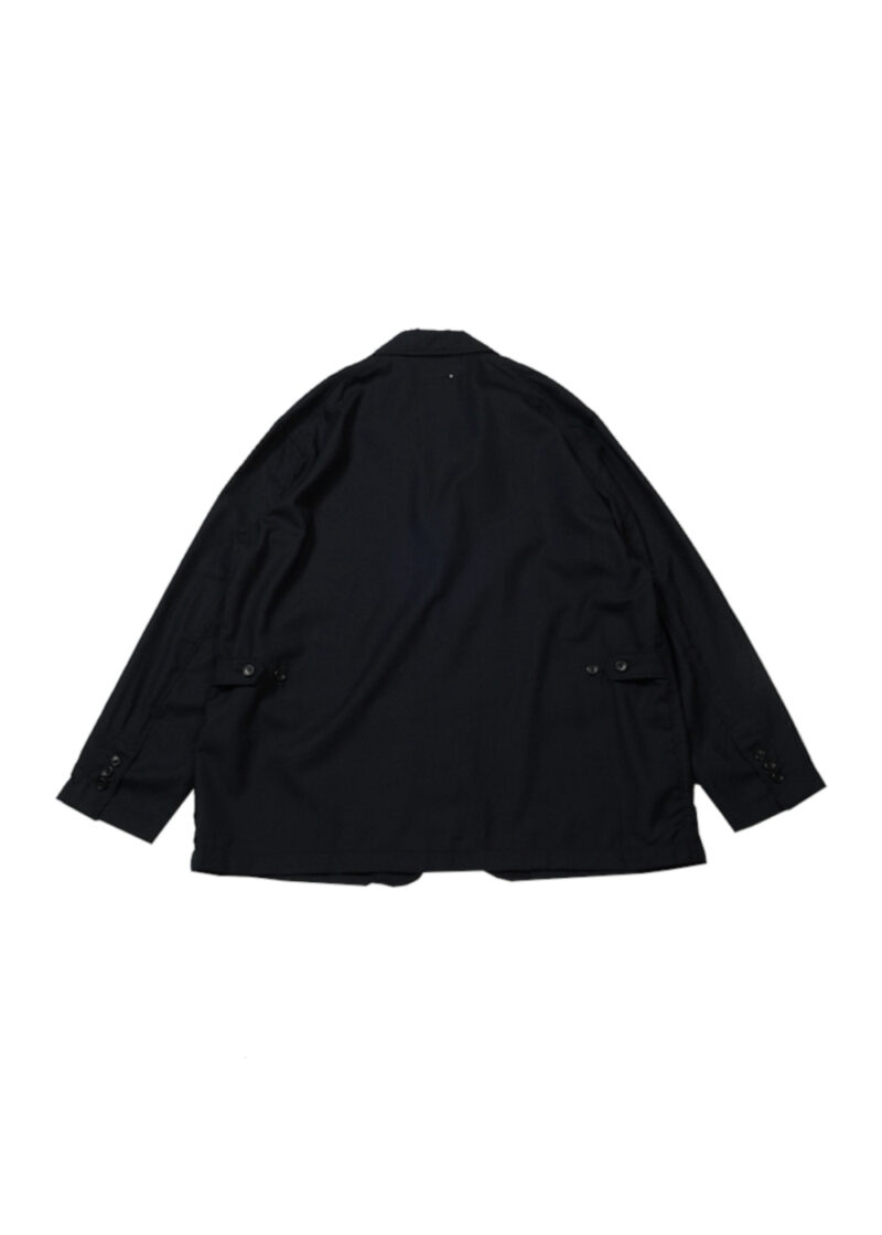 Loiter Jacket - Dk.Navy Tropical Wool Engineered Garments back