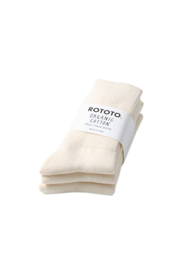 Rotot_Organic Daily 3 Packs Ribbed Crew Socks_Ivory_01