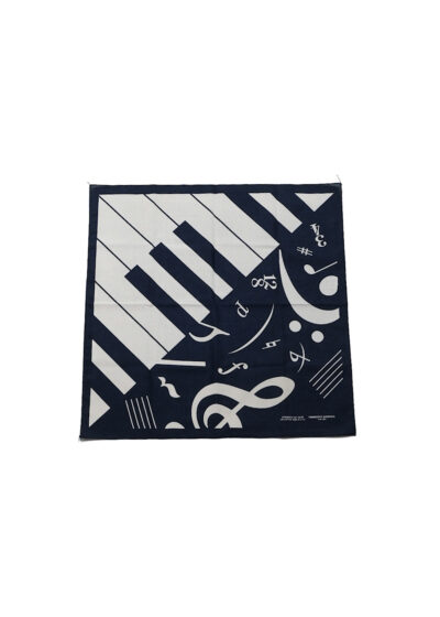 Engineered Garments Printed Bandana Piano - Navy