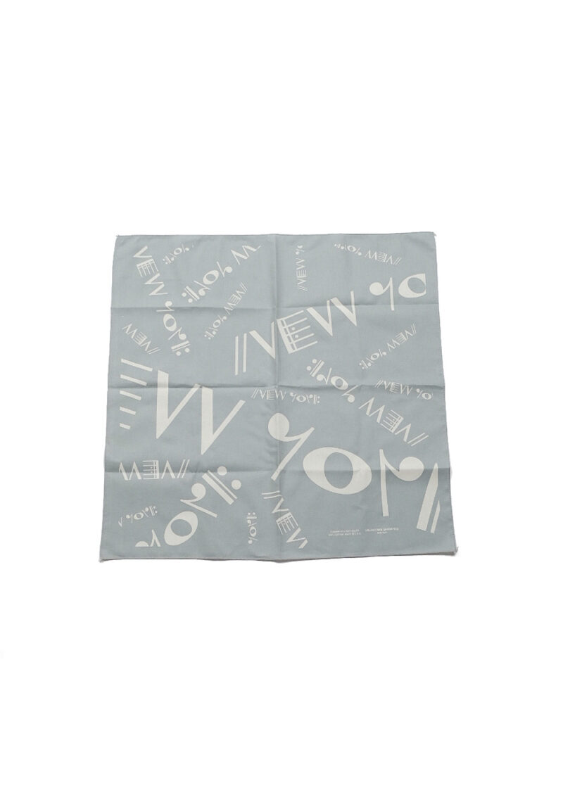 Engineered Garments Printed Bandana New York - Grey