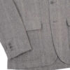 Engineered Garments Loiter Jacket - Lt.Grey Wool Striped HB