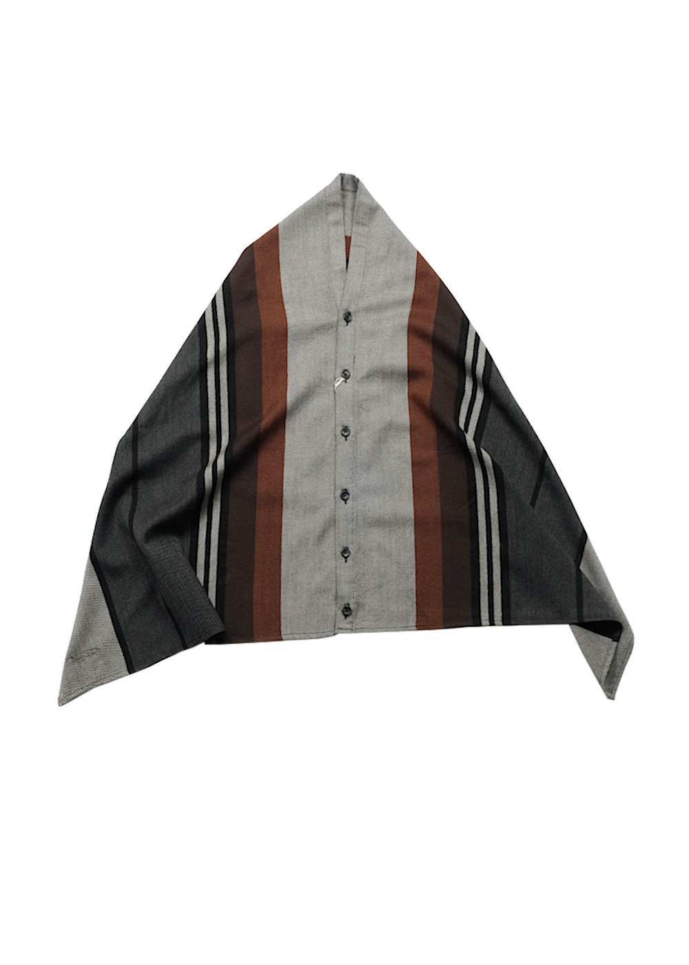 Engineered Garments Button Shawl - Multi Color Wide Wool