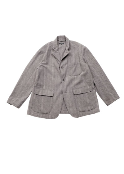 Engineered Garments Loiter Jacket - Lt.Grey Wool Striped HB