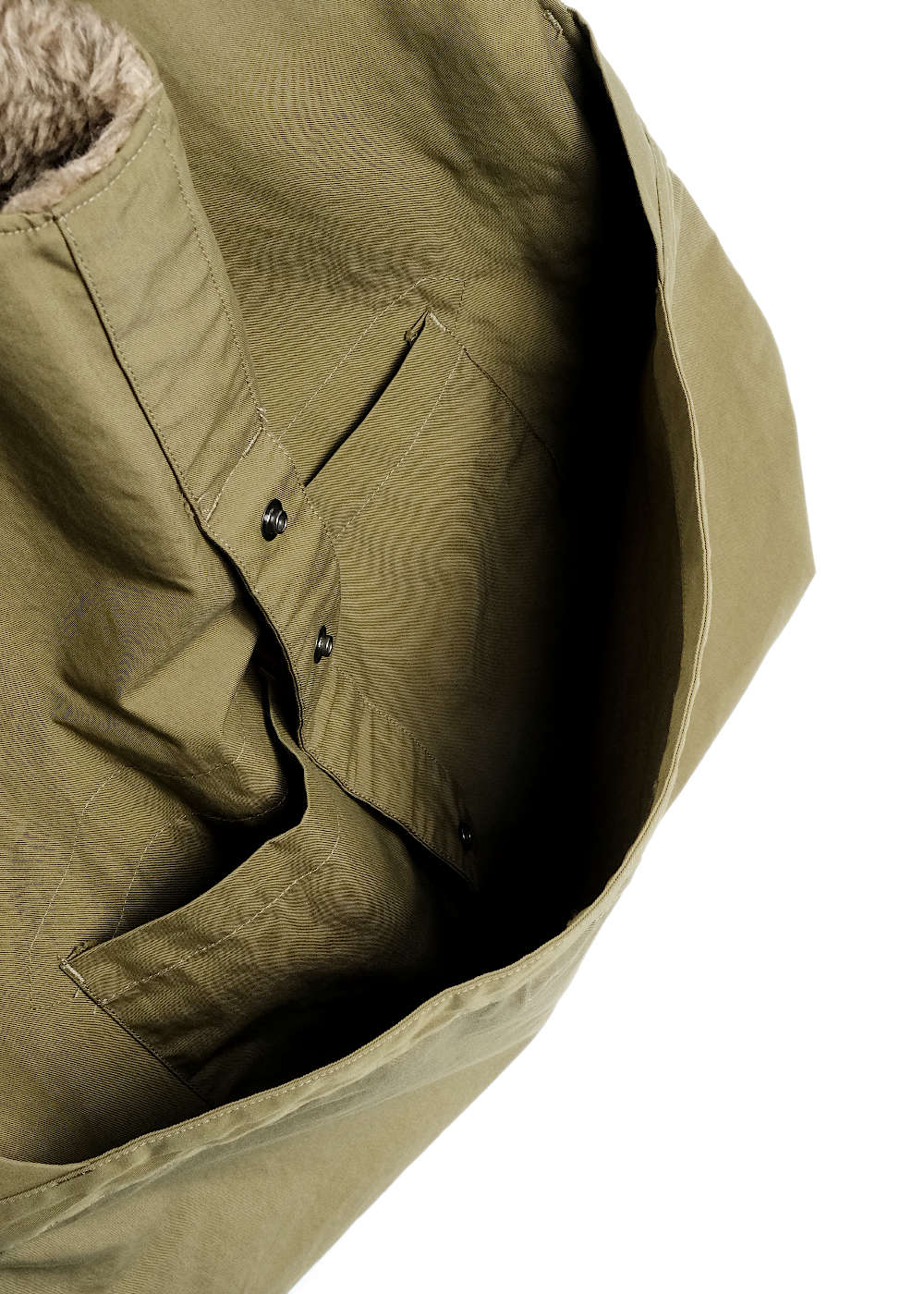 Newsboy Vest - Khaki Coated Nyco Twill - Image 5