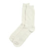 ROTOTO Cotton Waffle Crew Sock - Raw White