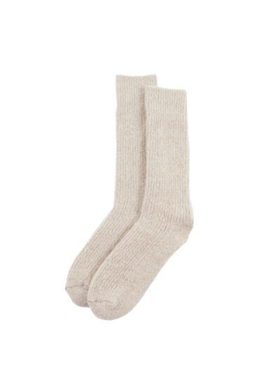 ROTOTO Merino Wool Boucle Socks - Ecru