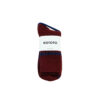 ROTOTO Merino & Lambs Wool Stripe Socks - Maroon/Navy