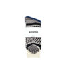 ROTOTO Multi Jacquard Crew Socks - Ivory/Black