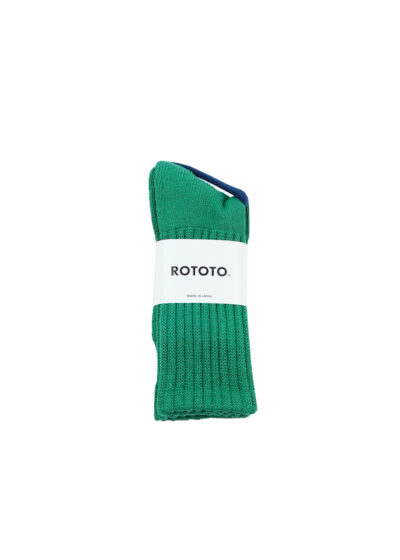 ROTOTO Loose Pile Crew Socks - Green