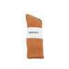 ROTOTO Loose Pile Crew Socks - Orange Peel