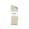 ROTOTO Loose Pile Crew Socks - Raw Beige