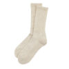 ROTOTO Loose Pile Crew Socks - Raw Beige