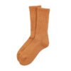 ROTOTO Loose Pile Crew Socks - Orange Peel
