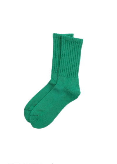 ROTOTO Loose Pile Crew Socks - Green