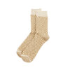 ROTOTO Checkerboard Pattern Socks - Khaki
