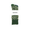 ROTOTO Rain Drop Crew Socks - Green/Ivory