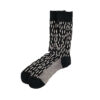 ROTOTO Rain Drop Crew Socks - Black/Ivory