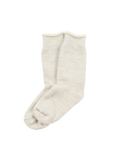 ROTOTO Double Face Crew Socks "Merinowool & Organic Cotton"- Oatmeal