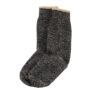 ROTOTO Double Face Crew Socks “Merinowool & Brown Organic Cotton” - Black/Brown