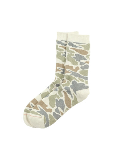 ROTOTO Pile Camo Crew Socks - Pastel