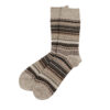 ROTOTO Nordic Pattern Socks - Brown