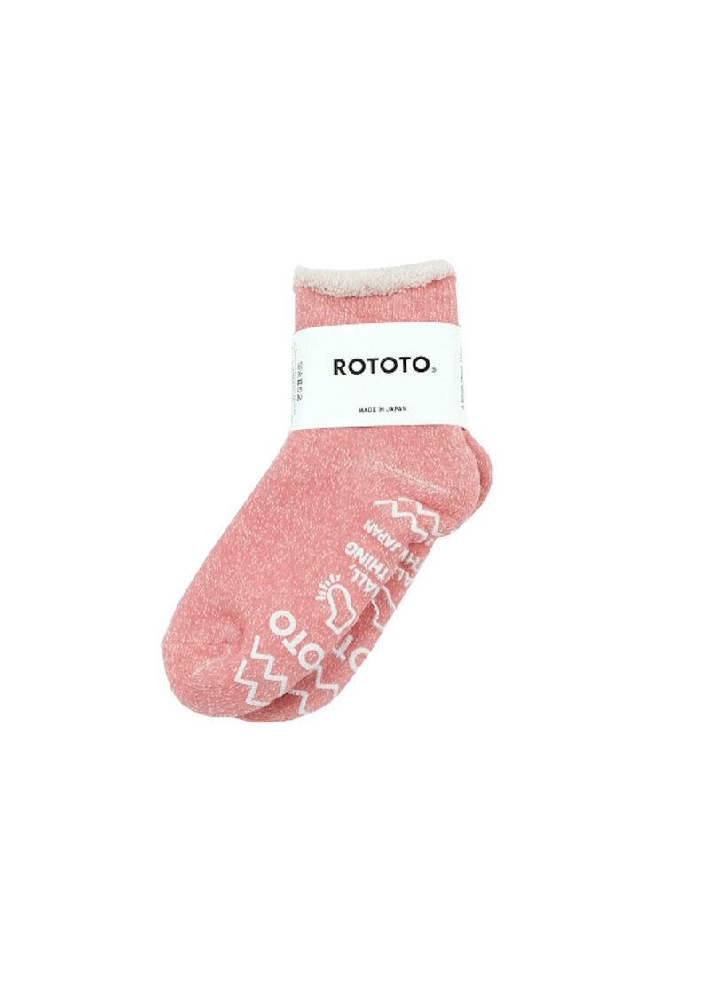 ROTOTO Kids Double Face Room Socks - Pink