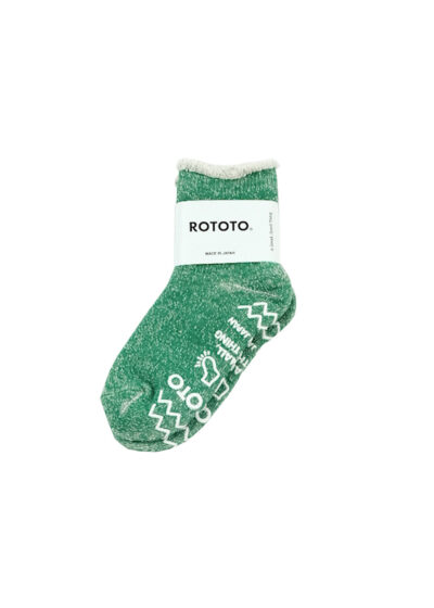ROTOTO Kids Double Face Room Socks - Green