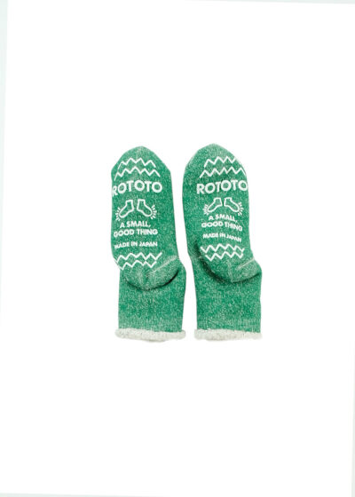 ROTOTO Kids Double Face Room Socks - Green