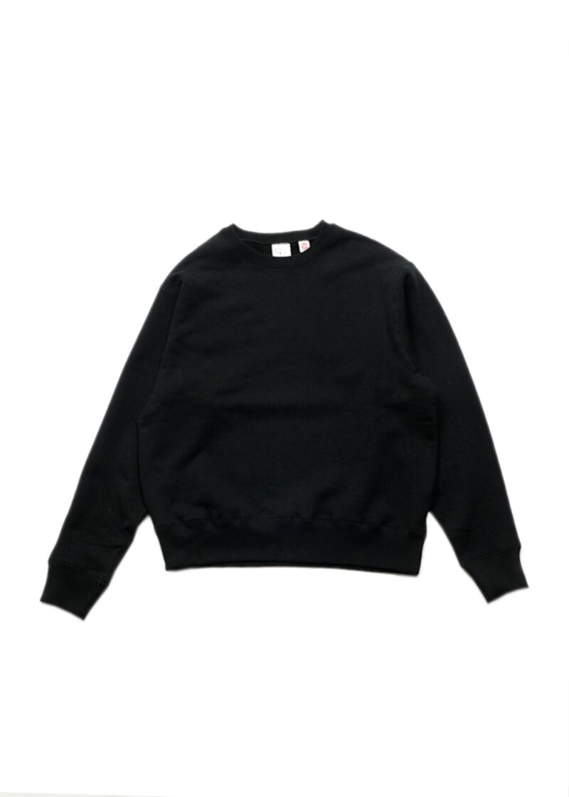 Cotton Research Club-Loopwheel Terry Crewneck-Black