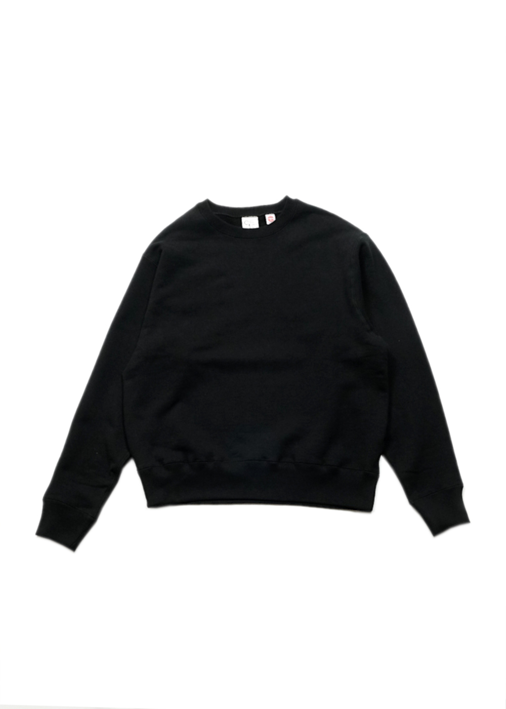 Cotton Research Club-Loopwheel Terry Crewneck-Black