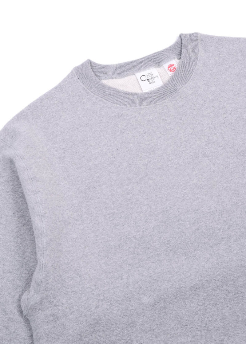 Cotton Research Club-Loopwheel Terry Crewneck-Gray