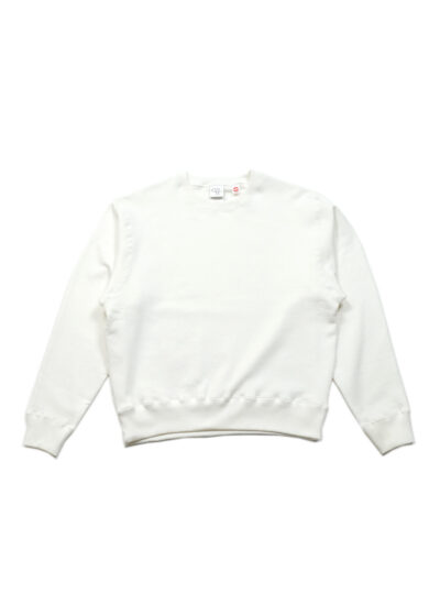 Cotton Research Club-Loopwheel Terry Crewneck-white