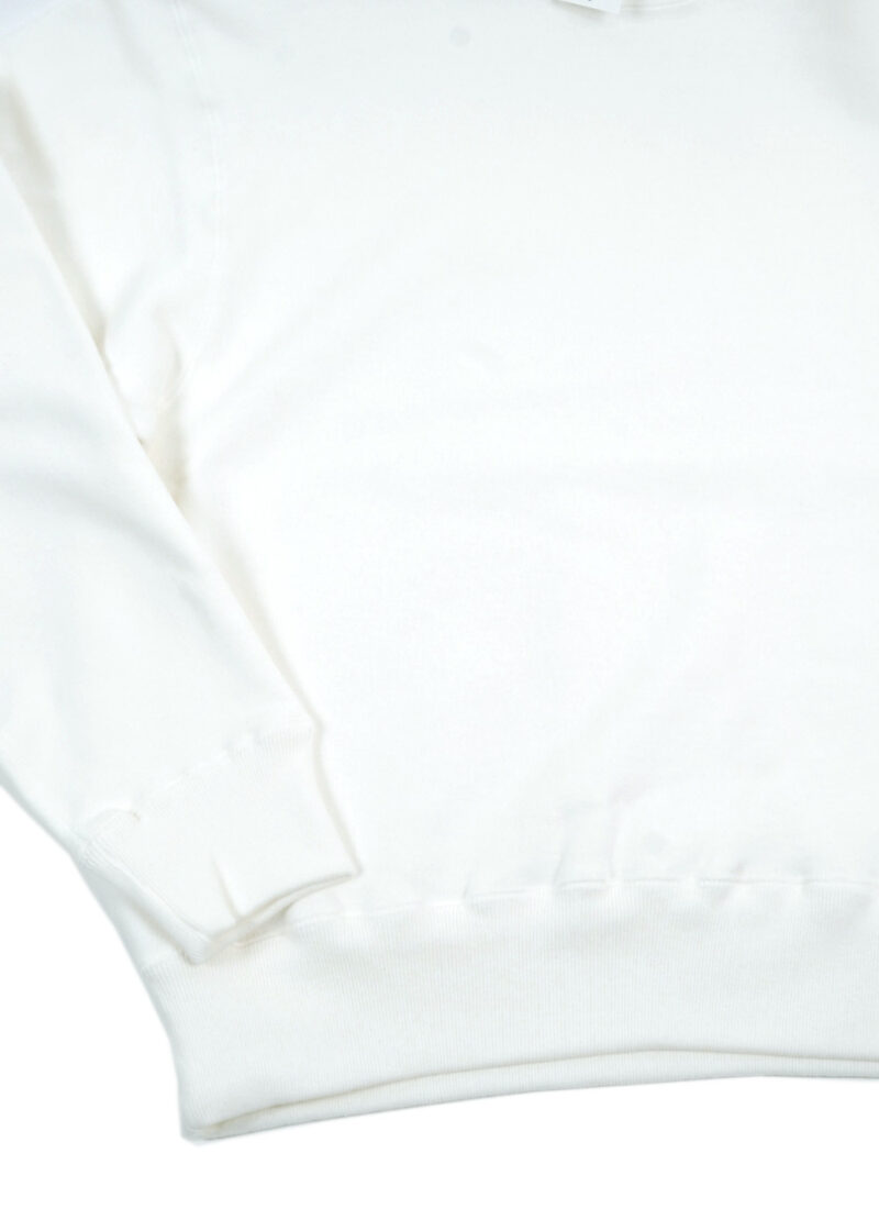 Cotton Research Club-Loopwheel Terry Crewneck-white