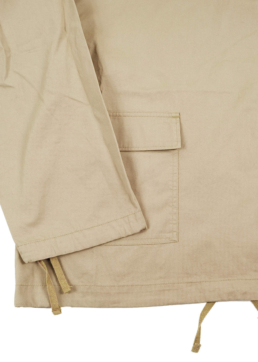 Engineered Garments Workaday Salvage Smock Khaki Cotton Micro Sanded Twill