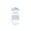 ROTOTO Vertical Stripe Socks - White / L.Blue